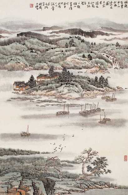 宋玉麟 洞庭秋色 立轴
